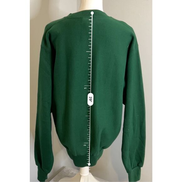 Women’s Crewneck “Boston” Pullover Sweatershirt Green XL - Picture 6 of 9